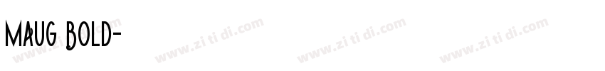 MAUG Bold字体转换
